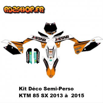 Kit déco Semi-perso KTM SX 85 ( 2013 à 2024 )