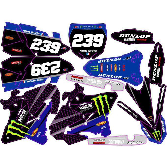 Kit déco Semi-perso YZ 125 / 250 monster - 2022 - 2023