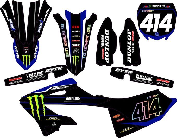 YZ 125-250 2022 - 2023 - kit deco - graphics - decals - rd2shop - monster