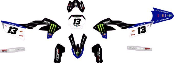 YZF 450 2023-2024 - YZF 250 2024 - kit deco - graphics - monster -