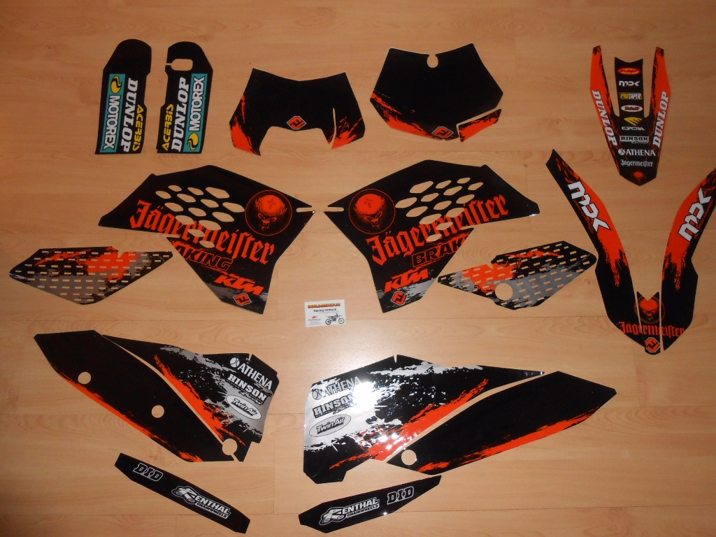 Kit déco complet KTM / EXC / SX / SXF ( 07 à 11 )