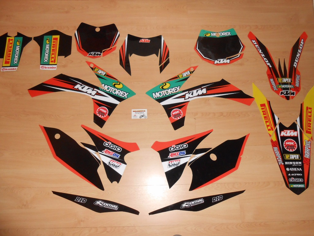 Kit déco complet KTM EXC ( 2012 à 2013 ) - Rd2shop