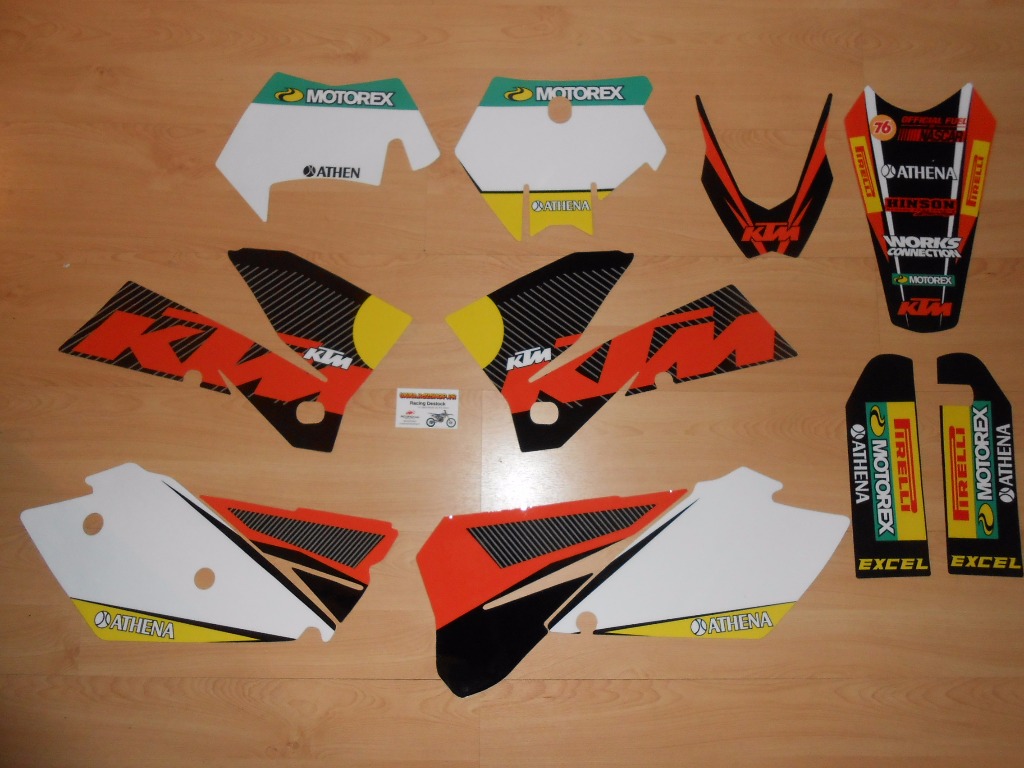 Kit déco Complet KTM EXC EXCF SX SXF ( 05 à 07 )
