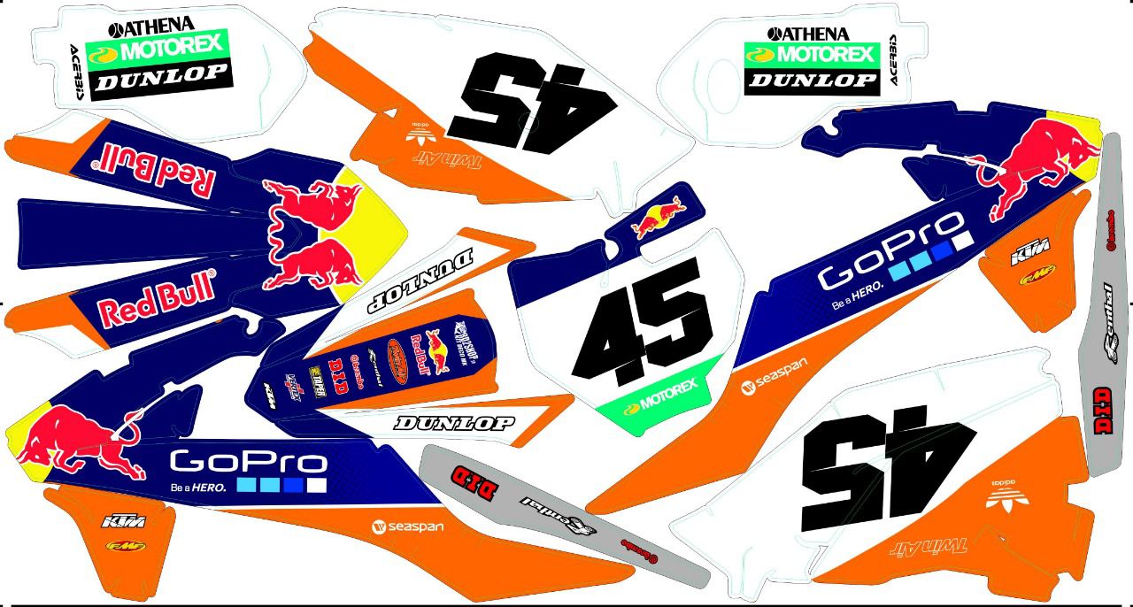 Kit déco Semiperso KTM SX 85 ( 2006 à 2021 )