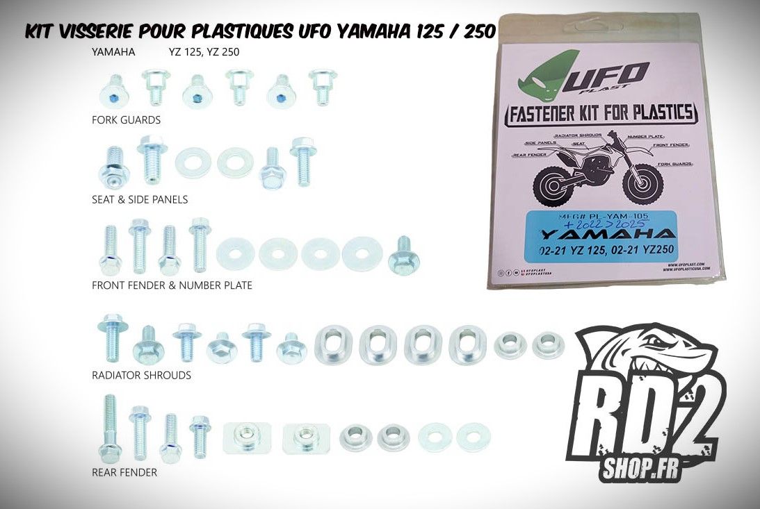 Lot De Visserie D'occasion Pour Yamaha TTR 125 - Modèle 2002 - Référence 1252085