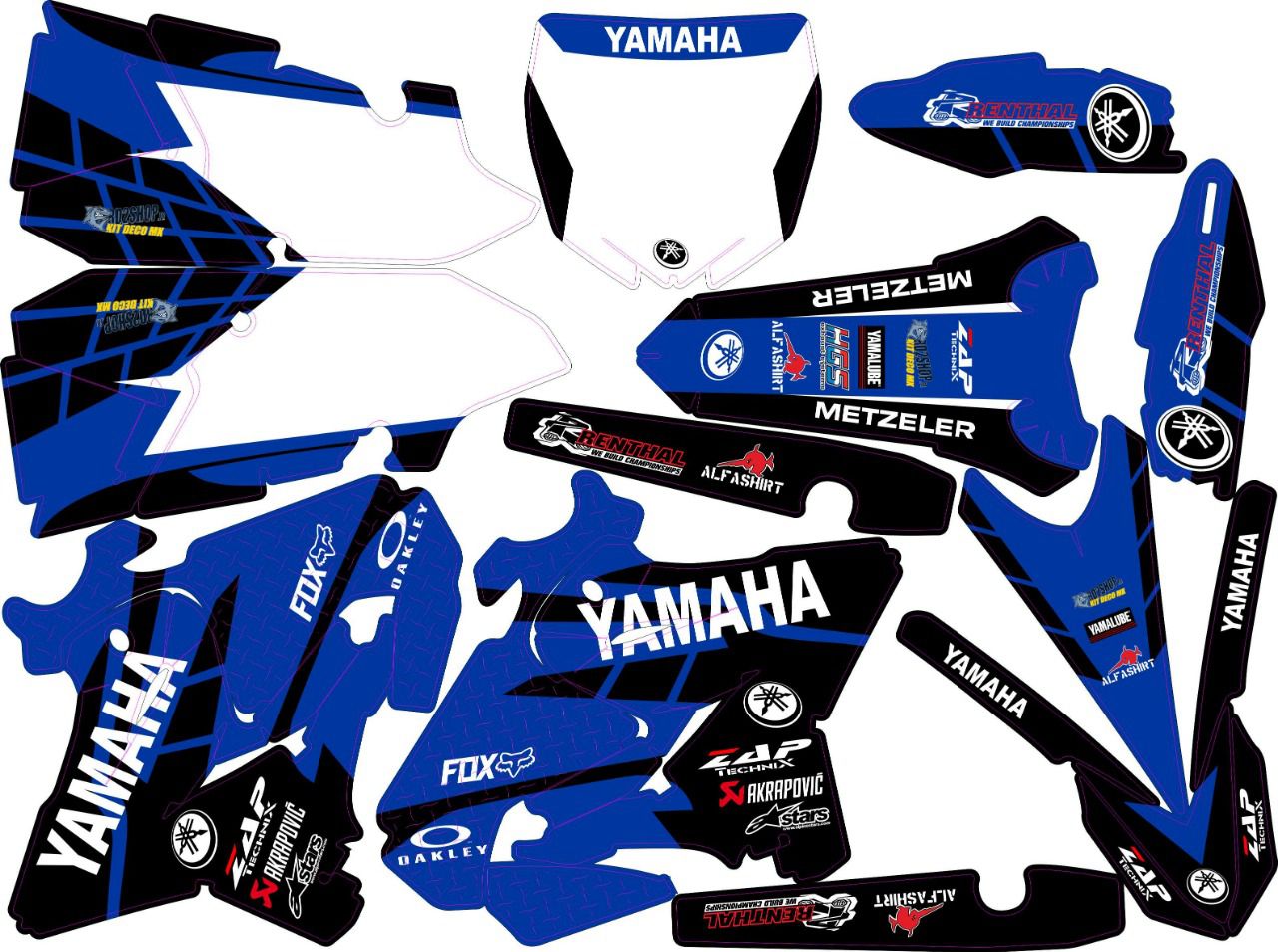 Kit deco Semi-perso YZ 125 / 250 ( 2002 a 2020 ) - rd2shop.fr