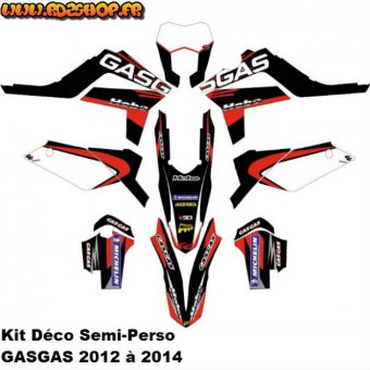 Kit DÃ©co Semi-Perso GASGAS ec ( 2005 2006 2007 2008 2009 2010 2011 2012 2013 2014 )