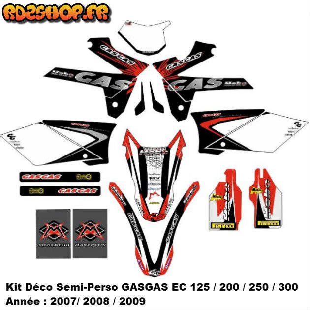 Kit Déco Semi-Perso GASGAS ec ( 2005 à 2014 )
