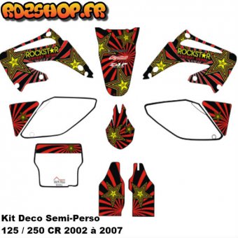 Kit déco Semi-perso Honda CR 125 / 250 ( 2002-07 )