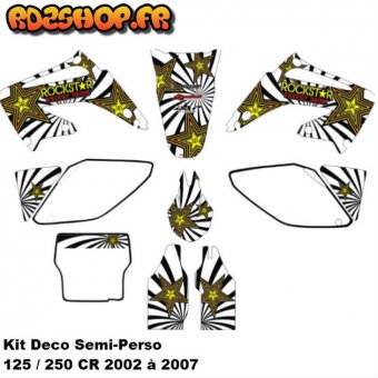 Kit déco Semi-perso Honda CR 125 / 250 ( 2002-07 )