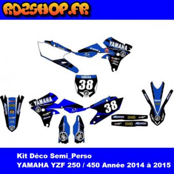 Kit déco Semi-perso YZF 250 / 450 ( 2010 à 2021 )