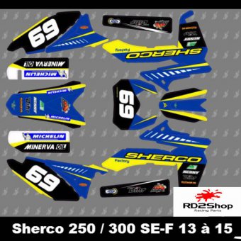 KIT DECO SHERCO SE SEF 250 300 450 2013 2014 2015