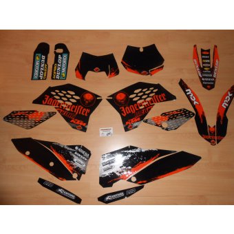 Kit déco AUTOCOLLANTS complet KTM / EXC /  SX / SXF (2007 / 2008 / 2009 / 2010 / 2011 )