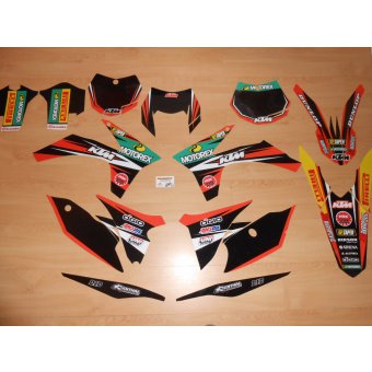 Kit déco complet KTM EXC ( 2012 à 2013 )