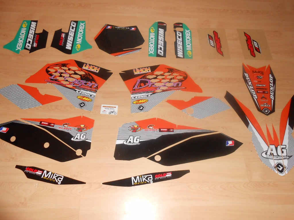 Kit déco KTM  SX / SXF ( 2007 à 2010 )