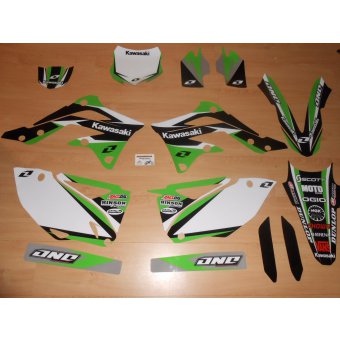 Kit Déco Complet  Kawasaki KXF 450 ( 2013 à 2015 )