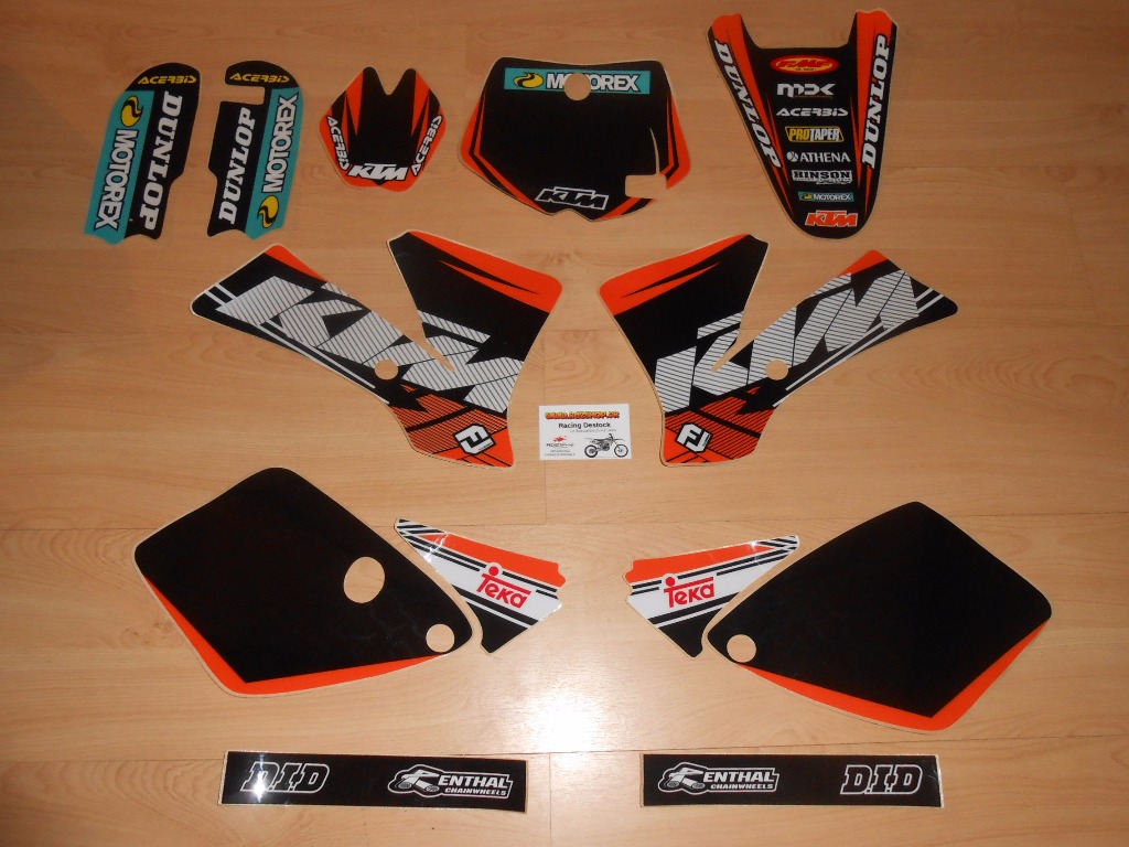 Kit déco complet KTM SX 65 ( 2002 à 2008 )