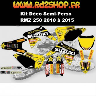 Kit déco Semi-perso SUZUKI RMZ 250 ( 2010 - 2024)