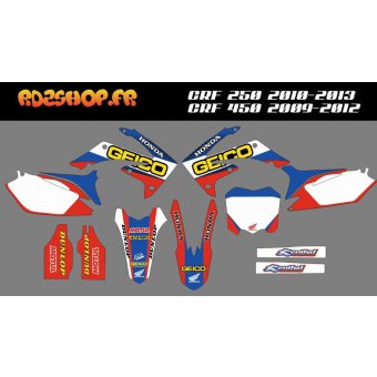 Kit déco Semi-perso Honda CRF 250 / 450 - 2009-13