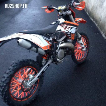 spokes rayons ktm orange Fluo