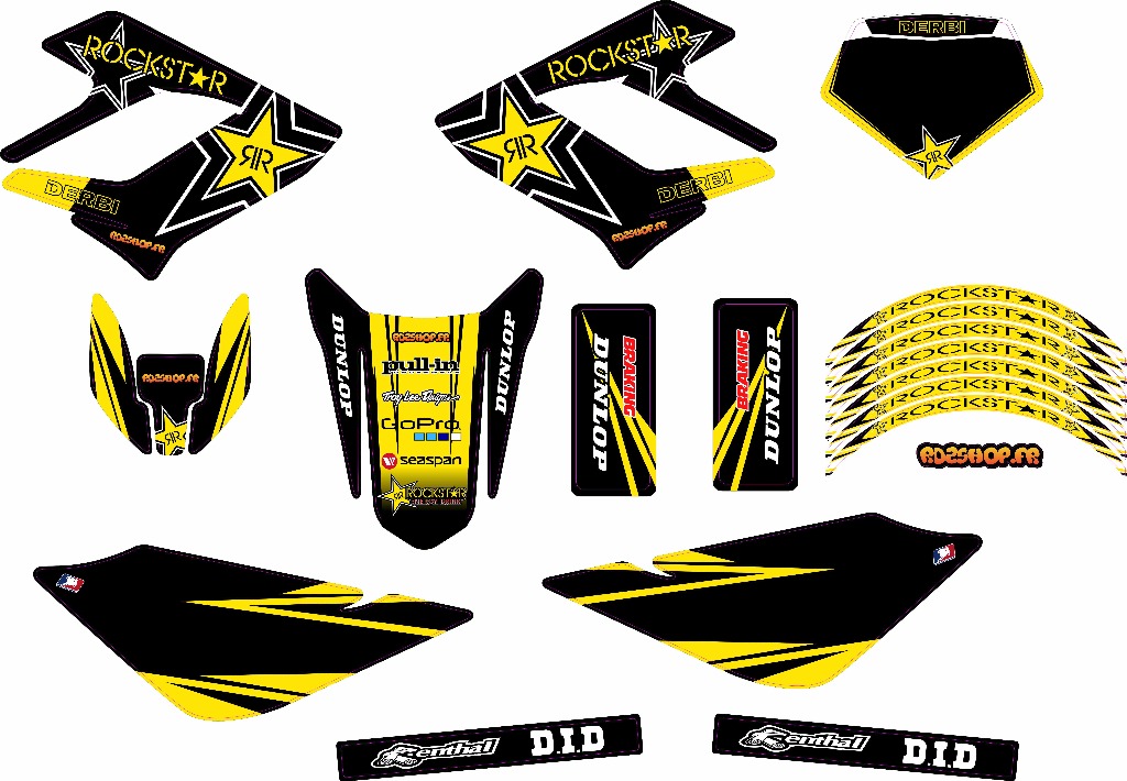 Kit Déco Perso 50 à boites DERBI / SHERCO / GILERA / RIEJU - Rd2shop