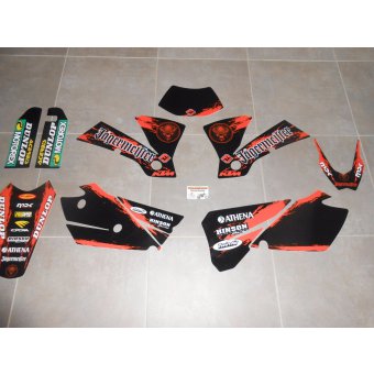 Kit déco Complet KTM EXC  ( 2004 ) 125 / 200 / 250 / 300 / 400 / 450 / 525 