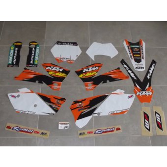 Kit déco Complet KTM EXC EXCF SX SXF ( 2005 , 2006 , 2007 )