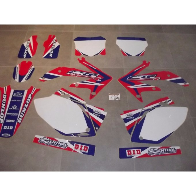 Kit déco autocollant Stickers  motocross , supermotard  :  Crf 450 / CR450F Année : 2005 , 2006 , 20