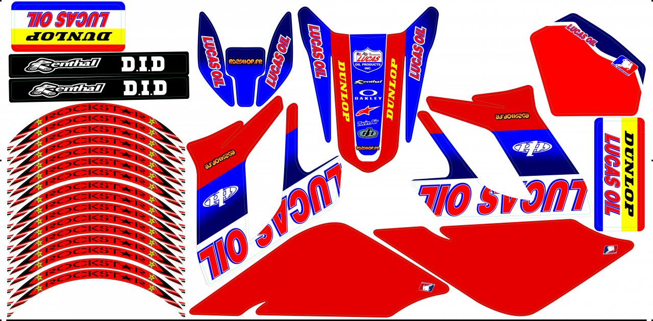 Kit Déco Perso 50 à boites DERBI / SHERCO / GILERA / RIEJU - Rd2shop