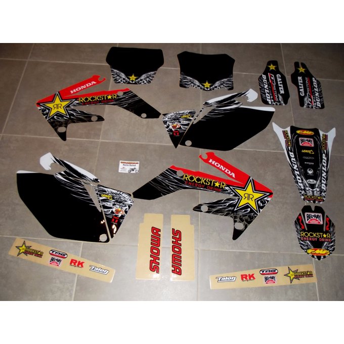 Kit Deco Autocollants Complet Honda 250 CRF ( 2006 / 2007 / 2008 / 2009 )