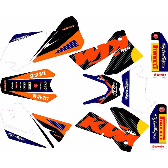 kit deco ktm exc - sx - sxf 2006 - 2007