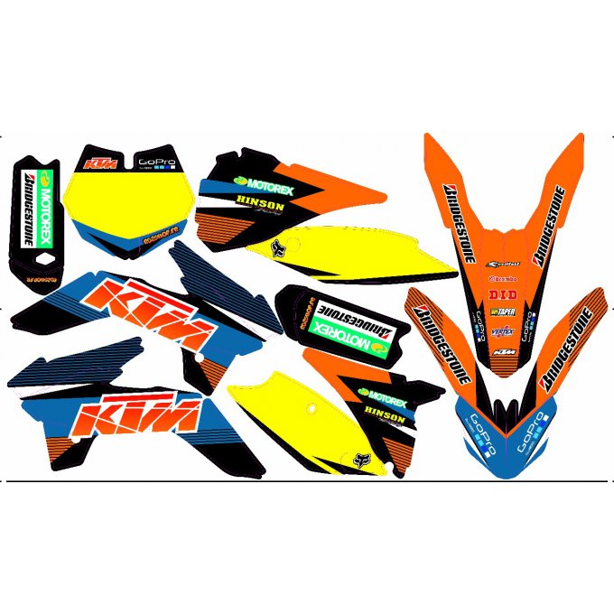 Kit déco Semi-perso KTM SX 85 ( 2013 , 2014 , 2015 ,  2016 )