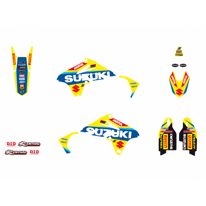 Kit Déco + housse de selle SUZUKI RMZ 250 ( 2010 à 2018 ) -