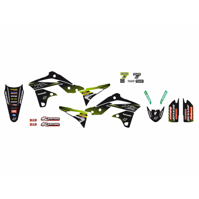 Kit Déco Kawasaki KXF 250 ( 2013 / 2014 / 2015 / 2016 ) FACTORY