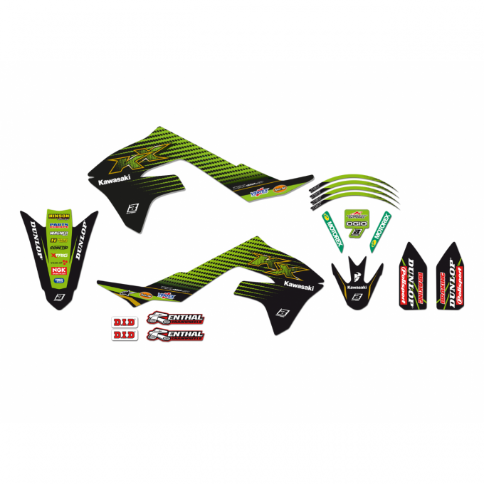 Kit Déco KAWASAKI  KXF 450 / 2019 / 2020 / 2021 / 2022 / 2023 