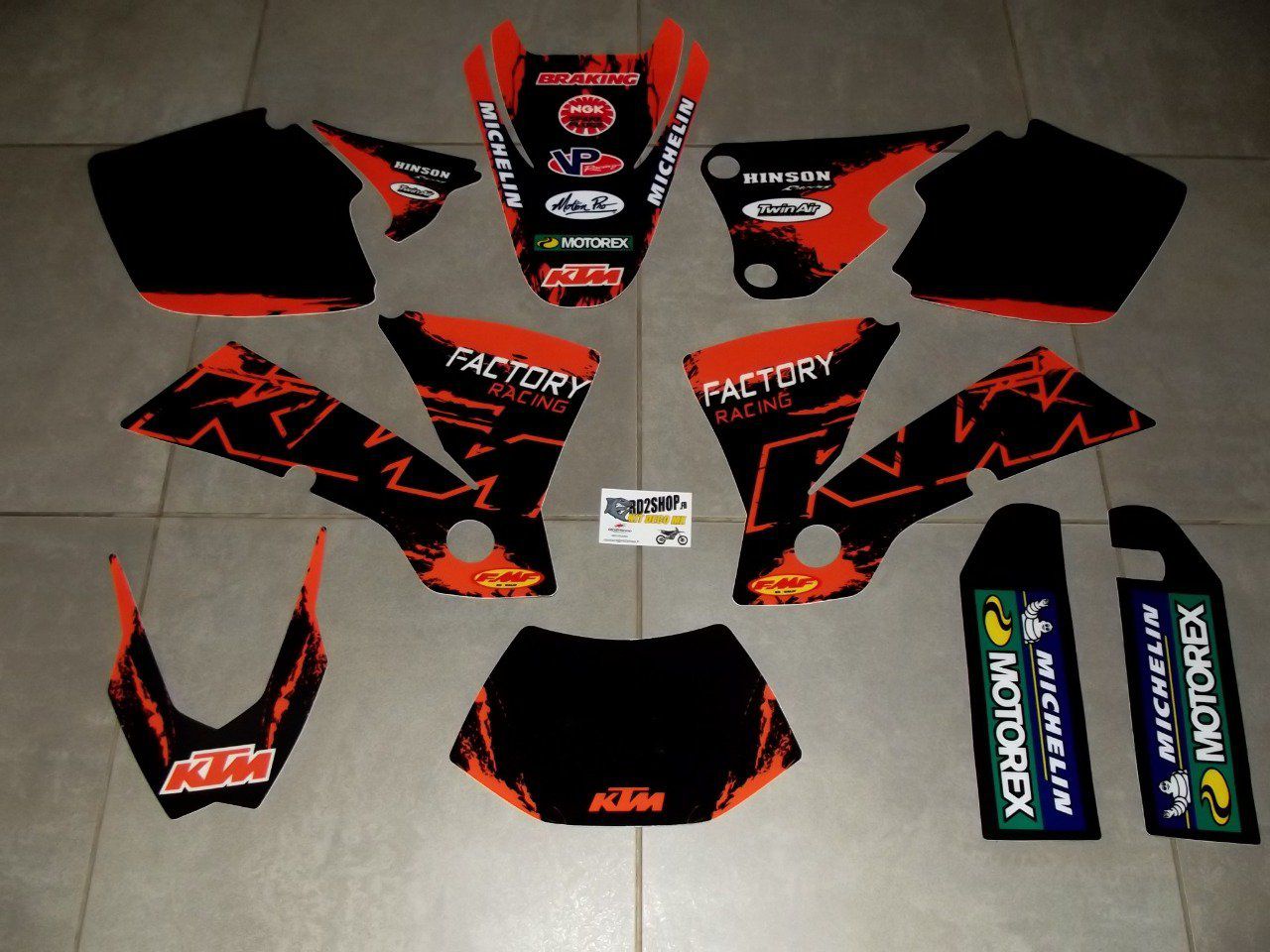 Kit déco Complet KTM EXC  ( 2003 )