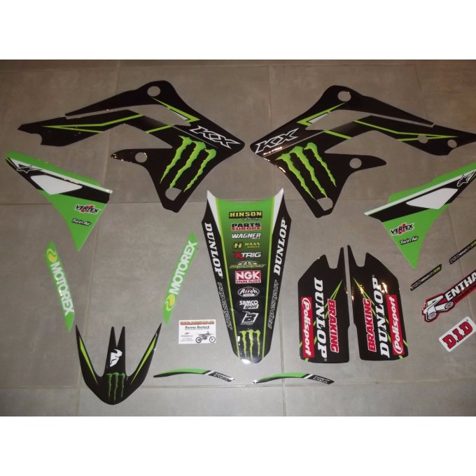 Kit Déco  Kawasaki KXF 450 monster ( 2013 / 2014 /  2015 )