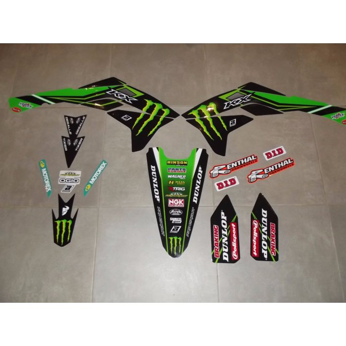 Kit Déco Monster Kawasaki KXF 450 ( 2016 / 2017 /  2018 )