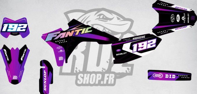 50 Supermot - fantic - 2023 - 2024 - 2025 - rd2 - 50 - xm - sm - violet - kit deco - stickers -