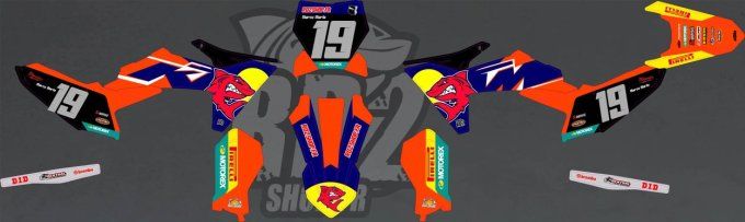 50 - SX - ktm - 65 - 85 - kit deco - rd2 - redbull style - stickers -