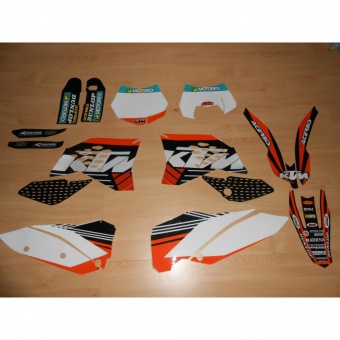 kit deco autocollants rd2shop ktm exc / SX / SXF 125 / 150 / 200 / 250 / 300 / 450 / 2007 / 2008 / 2