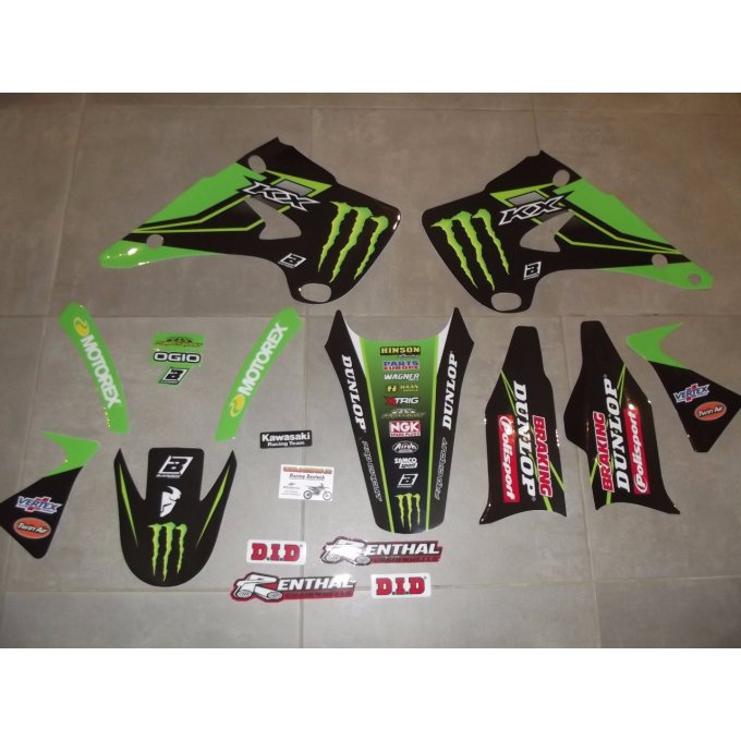 Kit déco KAWASAKI  KX 125 / 250 monster ( 2003 à 2012 )