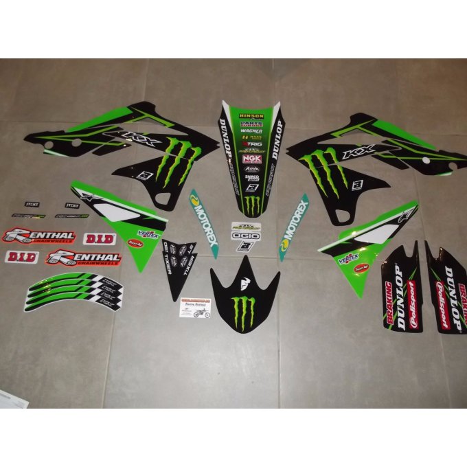 Kit Déco Kawasaki KXF 250 MONSTER ( 2013 / 2014 / 2015 / 2016 )