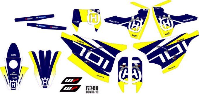 701 HVA stickers - autocollants 701 husqvarna - kit deco 701 hva -