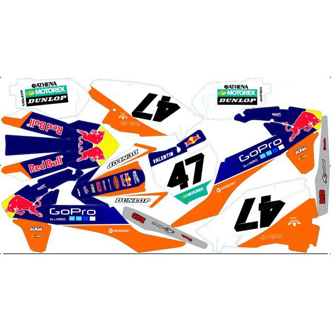 kit deco gopro redbull ktm sx