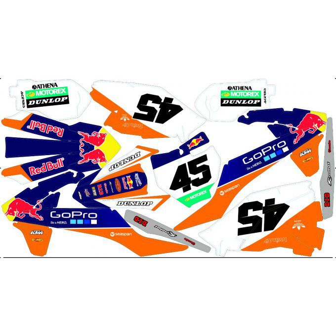 kit deco gopro ktm sx 85 2017 , 2018 , 2019