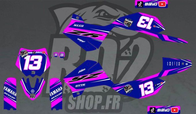 Apollo RFZ 150 - kit deco - bikelife13 - rose - bleu -