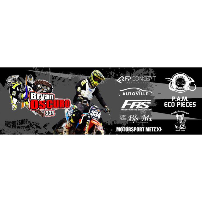 Bache Banderole 100% Perso motocross mx