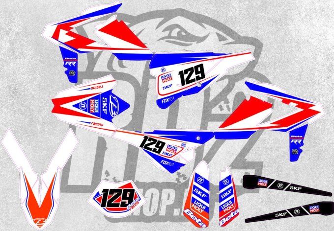 Beta  -RR 250- 300 -2T RR- 350 -390 -430 -480 -2018-2019 -kit deco - graphics -