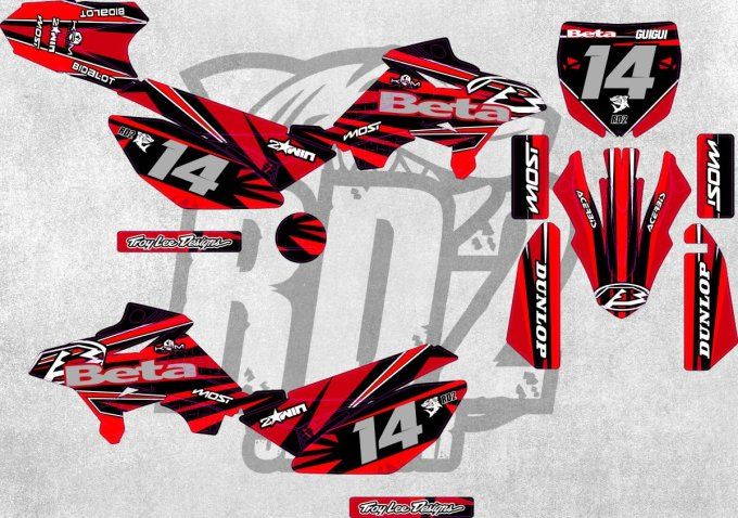 Beta RR 50 - kit deco - graphics - holographic - chrome - 2win - most - krm - rd2 -